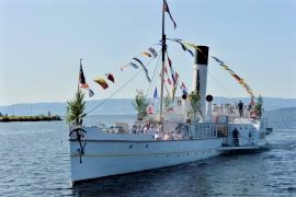 Skibladner klargjøres til seiling på Mjøsa