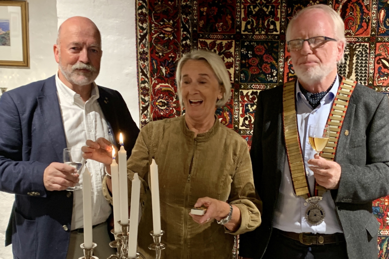 Hyggelig skalldyraften med "stinn brakke"