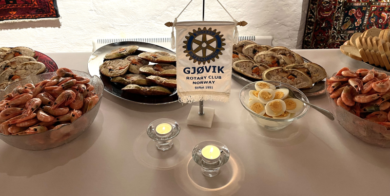 Årets tradisjonelle skalldyraften